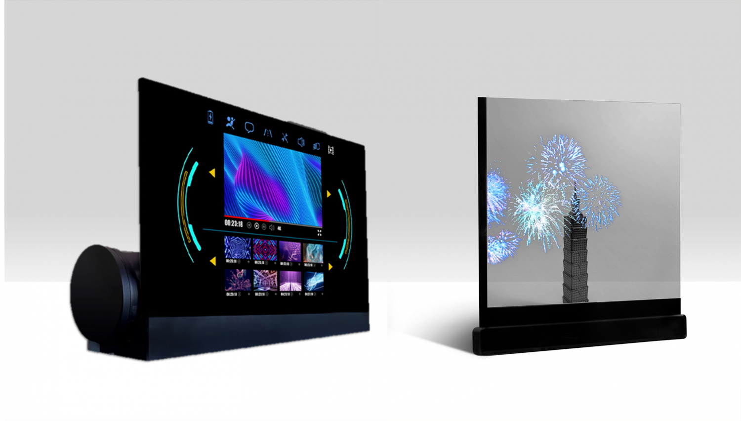 可卷式、折迭性、高透明